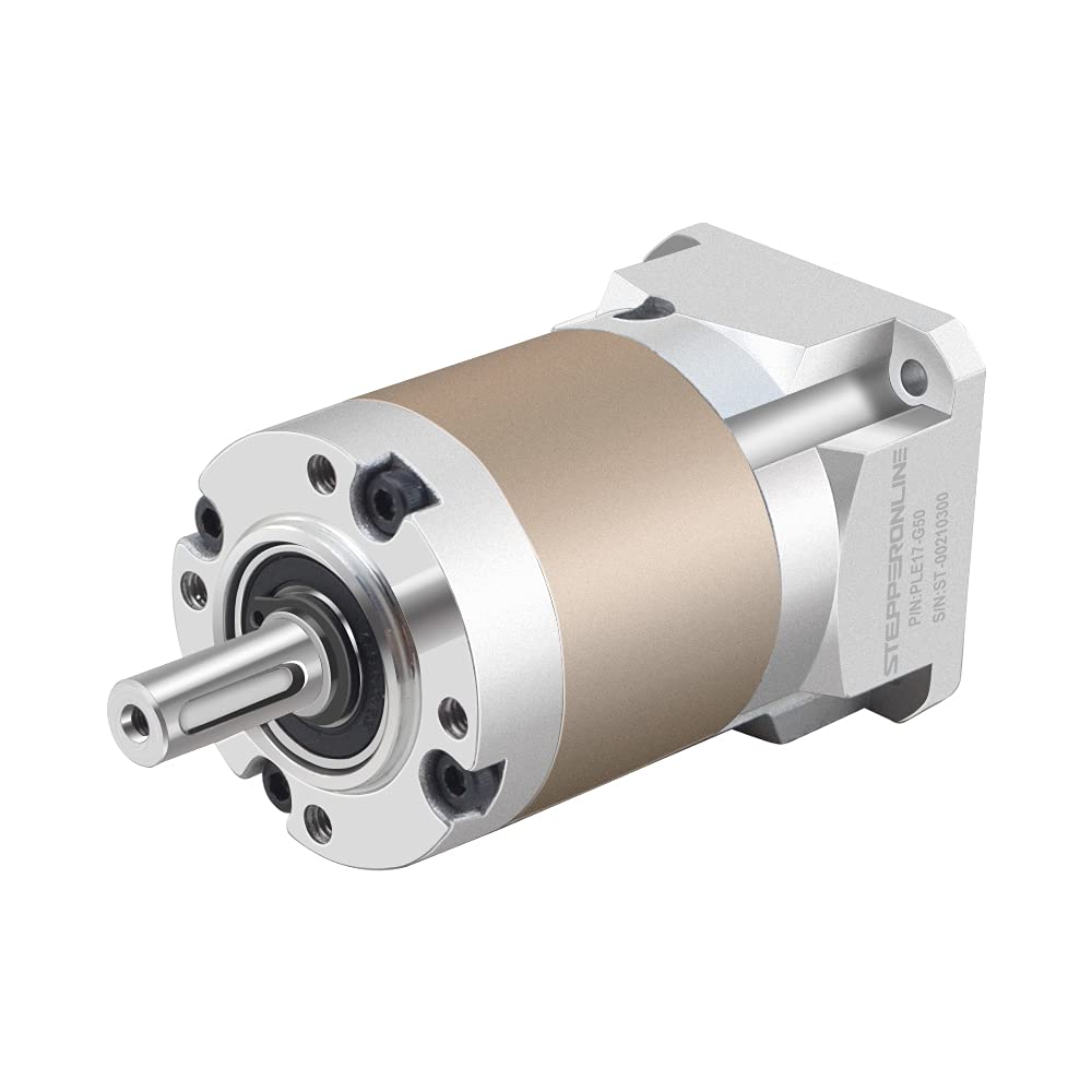 STEPPERONLINE Planetary Gearbox Gear Ratio 50:1 Backlash 20 arc-min for Nema 17 Stepper Motor