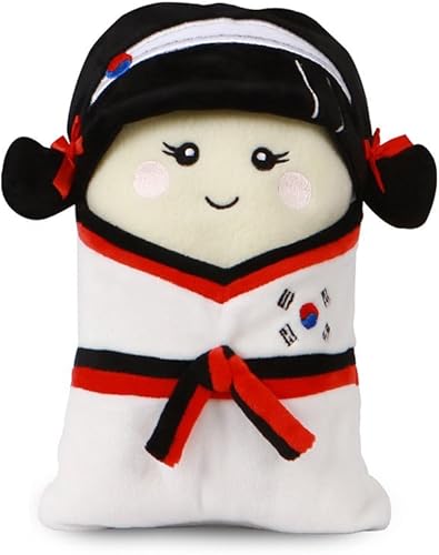 Forro polar súper acogedor inspirado en el Taekwondo que puede transformarse en una muñeca. Idea de regalo pensada para estudiantes y profesores de