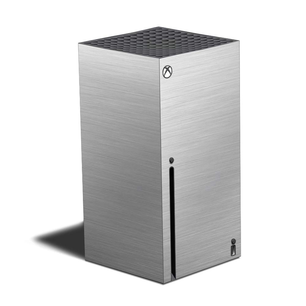 MightySkins Skin Compatible with Xbox Series X - Cold Steel | Protective, Durable, and Unique Vinyl Decal wrap Cover | Easy to Apply, Remove, and Change Styles | Made in The USA (MIXBSERX-Cold Steel)
