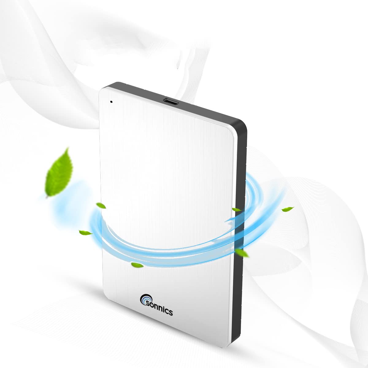 Sonnics SSD portátil de 1 TB (blanco) USB 3.1 compatible con Windows PC, Mac, Smart TV, Xbox One y PS4