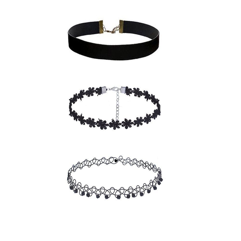 Streamline Set of 3 Velvet Fabric Tattoo Combo Set Chokers (B0745919YZ) Amazon Price History, Amazon Price Tracker