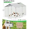 BUCATSTATE 6.6FT x 9.8FT x 6.6FT Large Chicken Coop for 9-13 Hens Outdoor Metal Chicken Run with Weatherproof Cover, Shade Area & Double Locks A Safe, Cozy Home for Your Backyard Flock