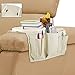 KOVOT Wooden Clasp Couch Tray Table and Organizer