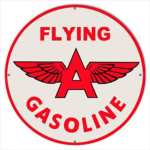 30 Round Flying un aceite de motor de gasolina reproducción Sign disponible en Yaxa Guatemala