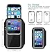 Phone SE (2016) 5S 5 Armband, JEMACHE Gym Running Jogging Exercise Workout Sport Arm Band Case for Phone 5/5S/SE (2016) 4.0 inch with Card/Key Holder (Black)