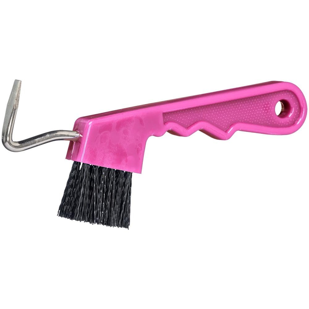 Tough 1 Easy Grip Hoof Pick Brush Combo Pink