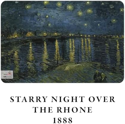 Retronote Night Series - A6, Van Gogh 4'lü Defter Seti I, Çizgisiz, Toplam 192 Sayfa, Her biri 48 Sayfa, Tel Dikiş, Esnek Kapak, Oval Kenar, Tuval Doku, 60 gram, Sarı Krem Renk - Görsel 3