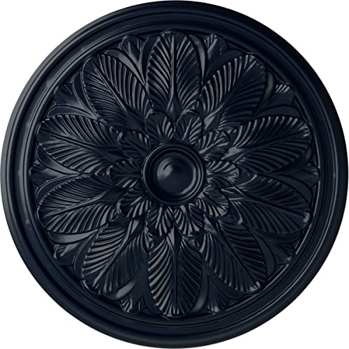 Image of Ekena Millwork CM22BOMDF Bordeaux Ceiling Medallion, 22 5 /8 OD x 1 3 /4 P, Midnight Dream