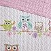 Comfort Spaces Quilt Set Novelty Design All Season Lightweight Coverlet Bedding Bedspread Kids, Teens Girls Bedroom Decor, Howdy Hoots Owl Pink, Twin/Twin XL, 2 Piece