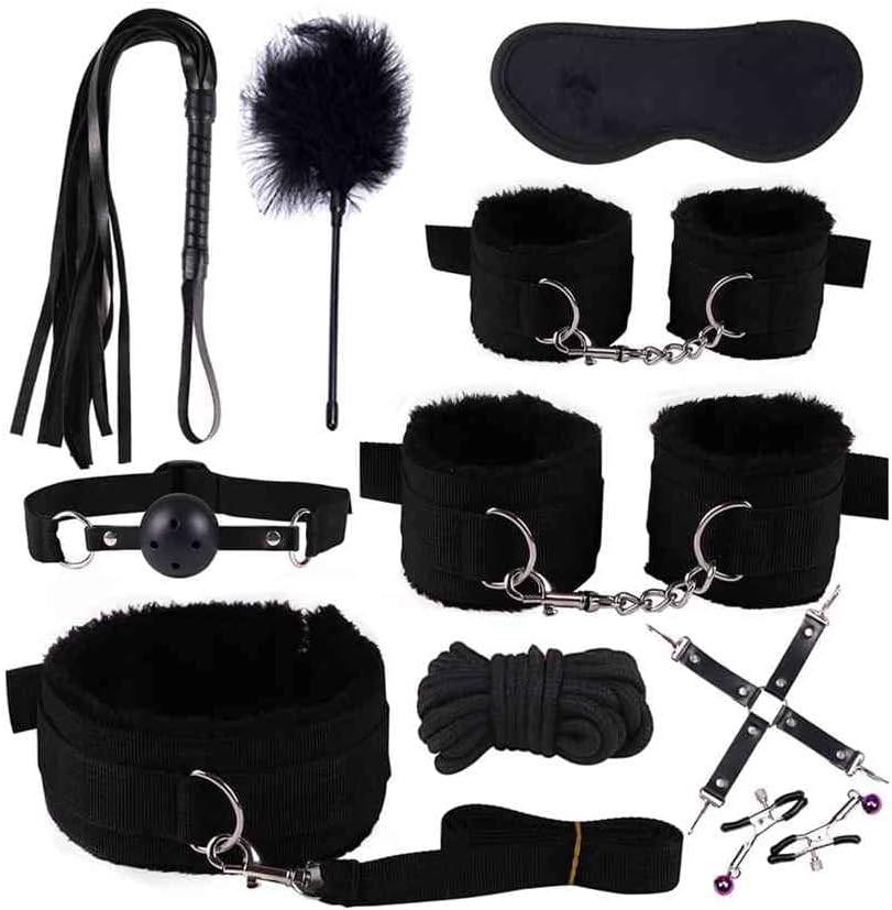 Bed Restraint Kit for Couple Under King Bed Sex Tie Downs for Adults Couples Hand Leg Cuffs Ankle Wrist Restraints Sex Bondaged Bed Straps Adult Play Sex Accessories for Bedroom Toys Women Sweater