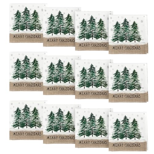 Servilletas de Tela Navidad Horaldaily 18x18 Pulgadas Pack 12 miniatura 1