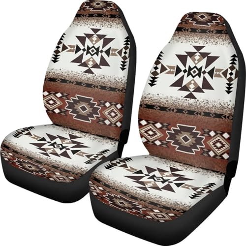 Housses de siège de voiture confort en tissu durable 52x138cm style amérindien