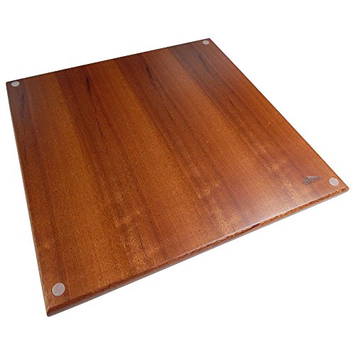Hayes Inlaid Maple, Mahogany, and Sapele Wood Chess Board with Metal Pieces, 2.5 Inch King, and Extra Queens (Large 15 x 15 Inch Set) - Thumbnail 4