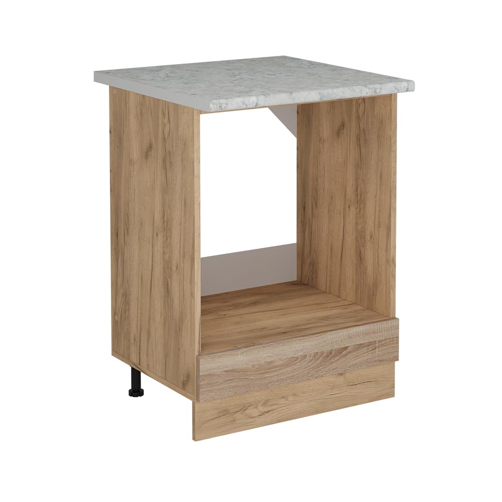 Vicco Oven housing cabinet Raul, Sonoma, 60 cm WT Marble, for flexible combination within modular kitchen systems — image 1