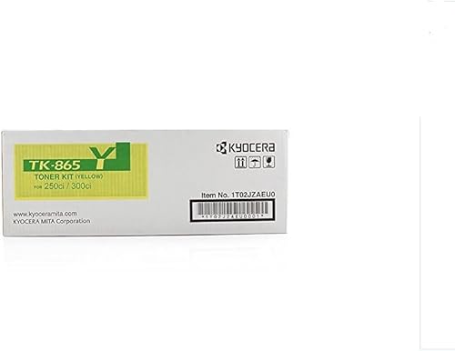 Original Kyocera/Mita 1T02JZAEU0 / TK865Y Toner (Gelb, ca. 12.000 Seiten) für TA