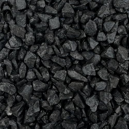 Metroquadrocasa Graniglia di marmo Nero Ebano 8/12 mm 25kg sassi pietre arredamento per giardino