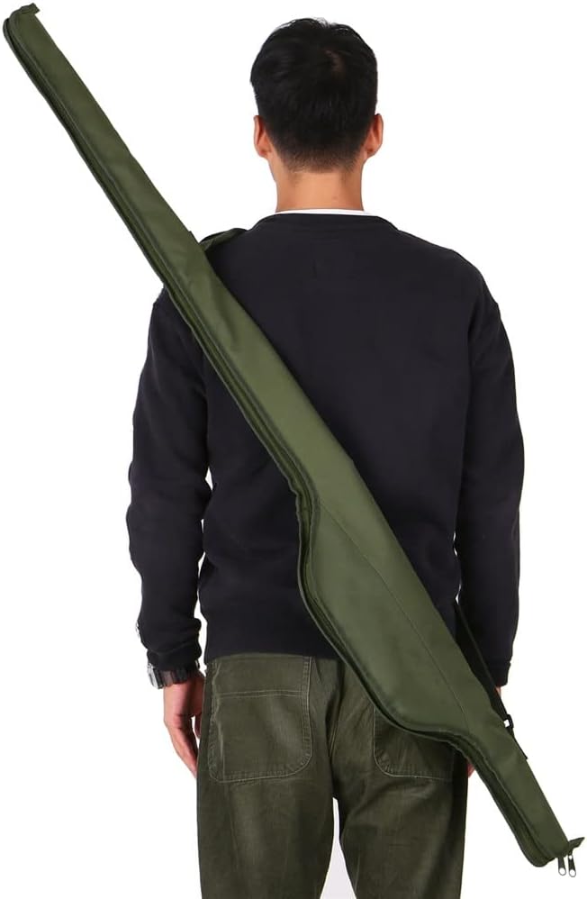 Fishing Rod Bag 55 Inch Folding Carp Portable Pole Tackle Protective Cover Case Storage Bags