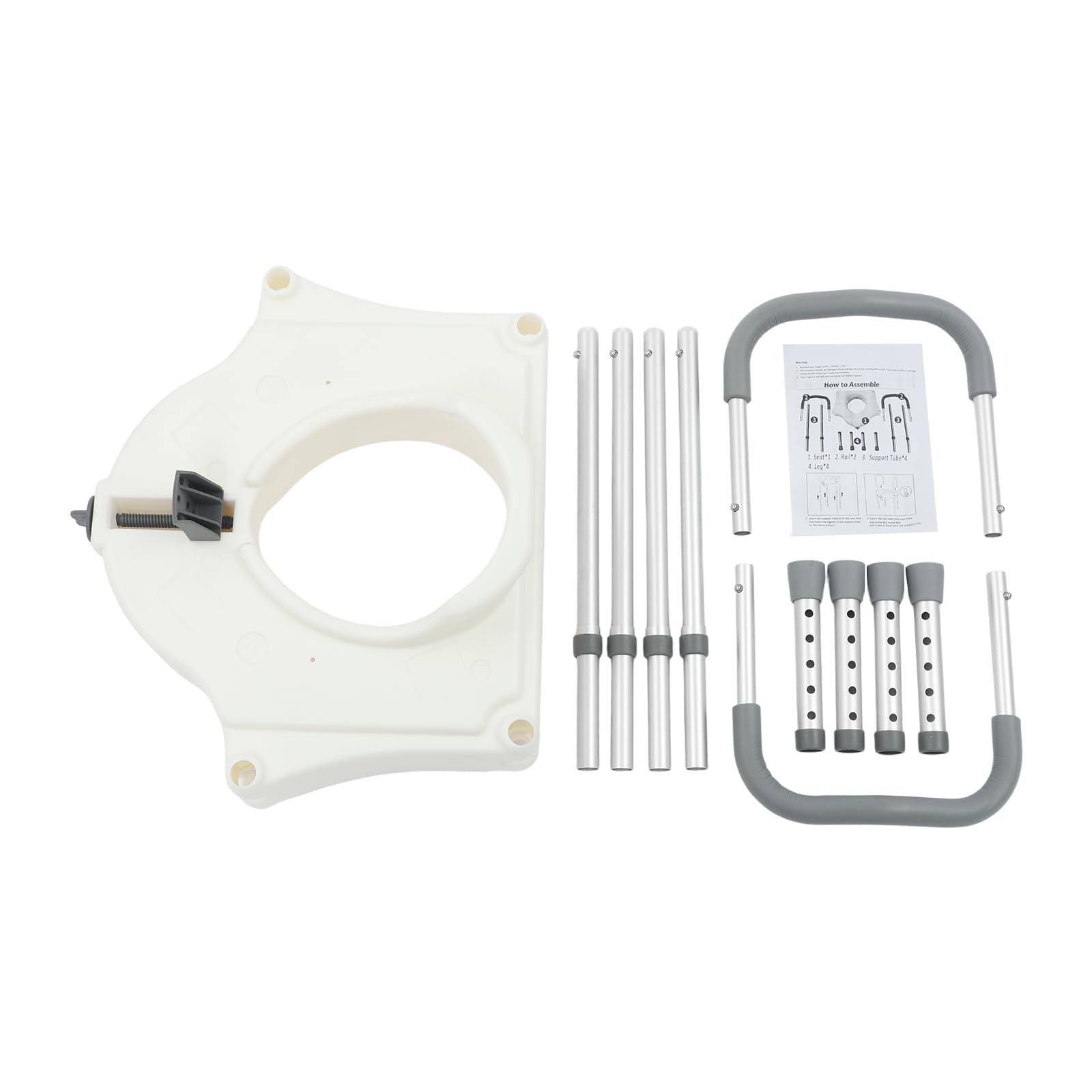 Asas de seguridad para inodoros para personas mayores, elevador de asiento de inodoro con reposabrazos, altura regulable, para baño privado