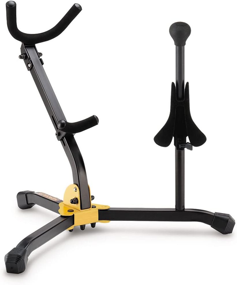 Hercules DS533BB - Soporte para instrumento de viento para saxofón, color negro