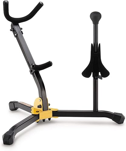Hercules Soportes DS533BB Soporte para saxofón alto/tenor con clavija de saxo soprano