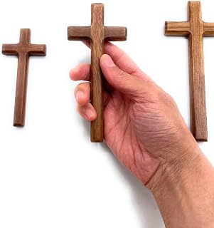 St John the Baptist Orthodox Brotherhood Simple and Solid Wooden Hand Cross – Medium Size (Medium)