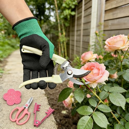 Kit de herramientas para arreglo floral con tijeras y guantes miniatura 5
