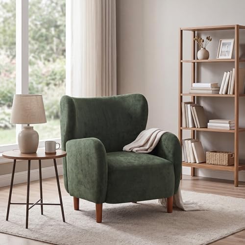 Christopher Knight Home Dolly Velvet Wingback Club Chair, Bedroom...