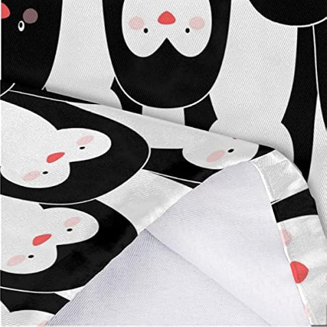 Funny Penguin Plastic Bag Holder Grocery Bag Holder Large Wall Mount Garbage Plastic Bag Organizer Drawstring Adjustment for Kitchen, 22x9 in