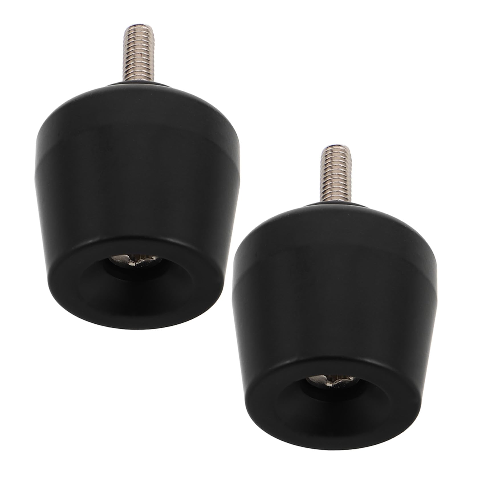 Mikikit Tappi Terminali Manubrio Moto in Metallo Nero M6 Funzione Anti-vibrazione e Rimozione Facile, per Dirt Bike e Scooter