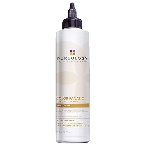 Pureology Color Fanatic Top Coat + tóner transparente para el cabello, tratamiento de brillo para el cabello, esmalte transparente para cabello