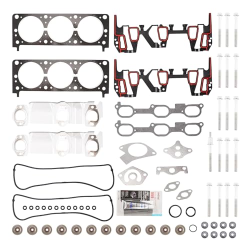 Image of PHILTOP ES74017, HS9957PT-2 Head Gasket Set Fit for 1995-1999 Century Lumina Monte Carlo Grand Prix, 1997-1999 Malibu Cutlass, 1995-1996 Cutlass Ciera 3.1L, Cylinder Head Gasket Kits with Bolts