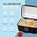 ZONETECH Heating Lunch Box - Premium Quality Electric Insulated Lunch Box Food Warmer Perfect for Picnics, Travelling, and On-site Lunch Break
