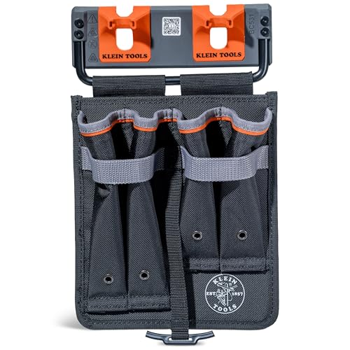 Klein Tools BC531S Mini Apron BWC S-Hook Compatible Tool Storage with Tape Thong and Stackable Design