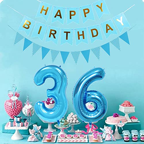 Palloncini per 36 anni, decorazione per il