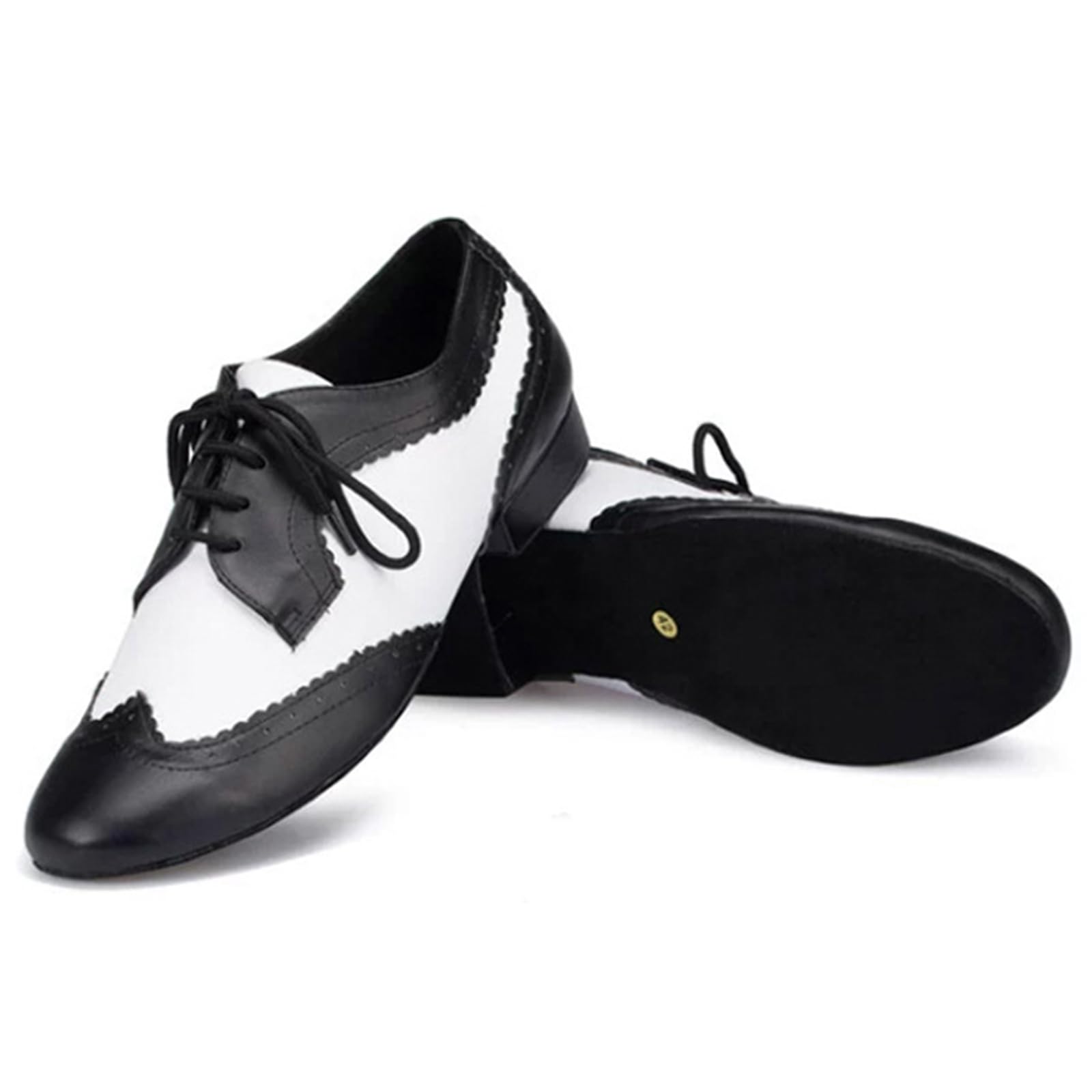 Zapatos de Danza Moderna para Hombre Zapatos de Baile Tacón 2.5cm Bajo para Escenario De Tango En Interiores