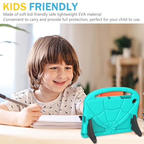 Kids Case for Samsung Galaxy Tab A11 Plus 2026/A9+ 11-inch 2023, Cyan by DICEKOO - Used condition - Image 4