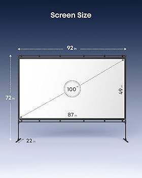 Amazon.com: NEBULA 100-Inch Outdoor Projector Screen with