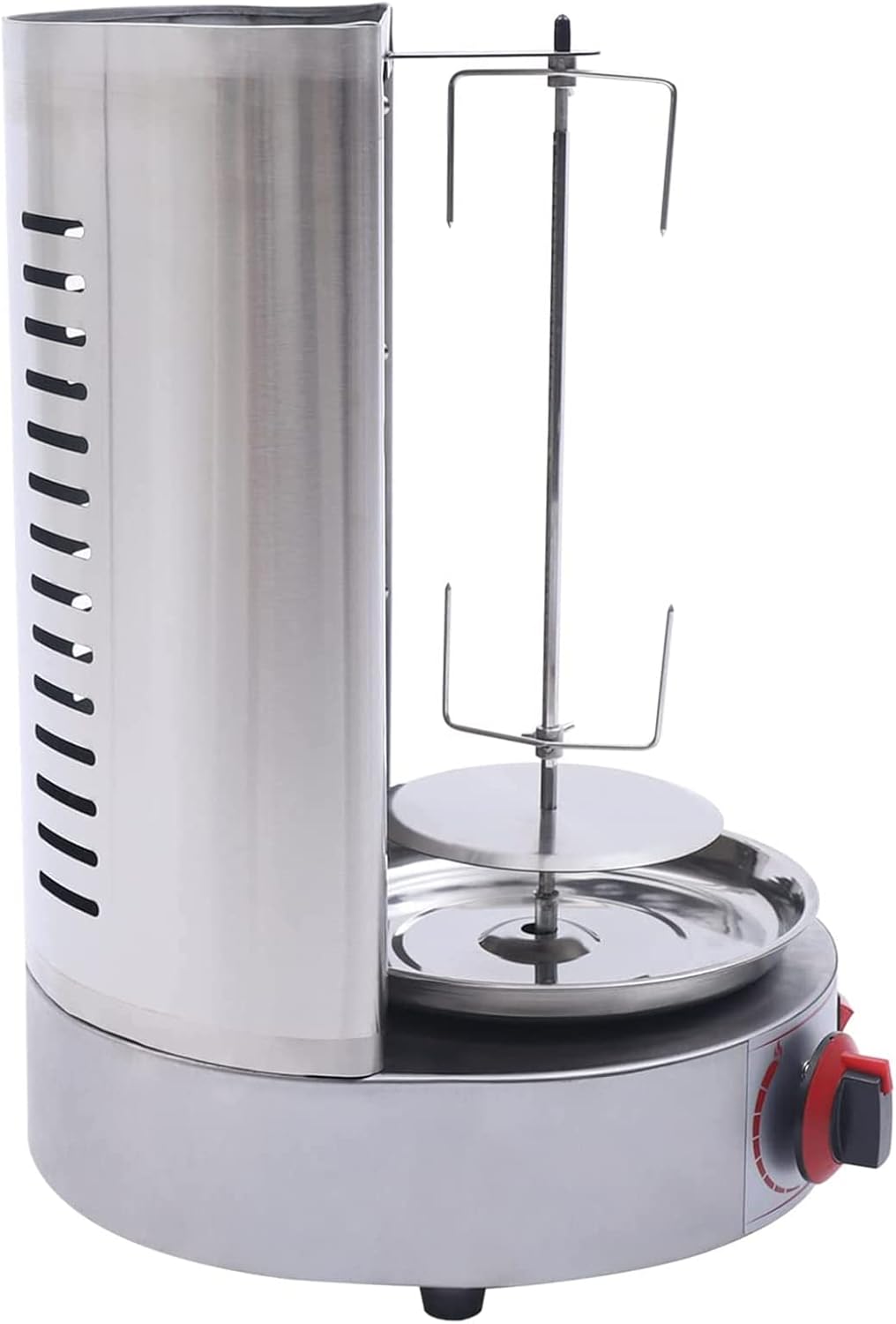 Grill Machine Propane Doner Kebab Machine Vertical Gas Broiler Shawarma Machine Spinning Doner, for Family Restaurants Gatherings Picnics,