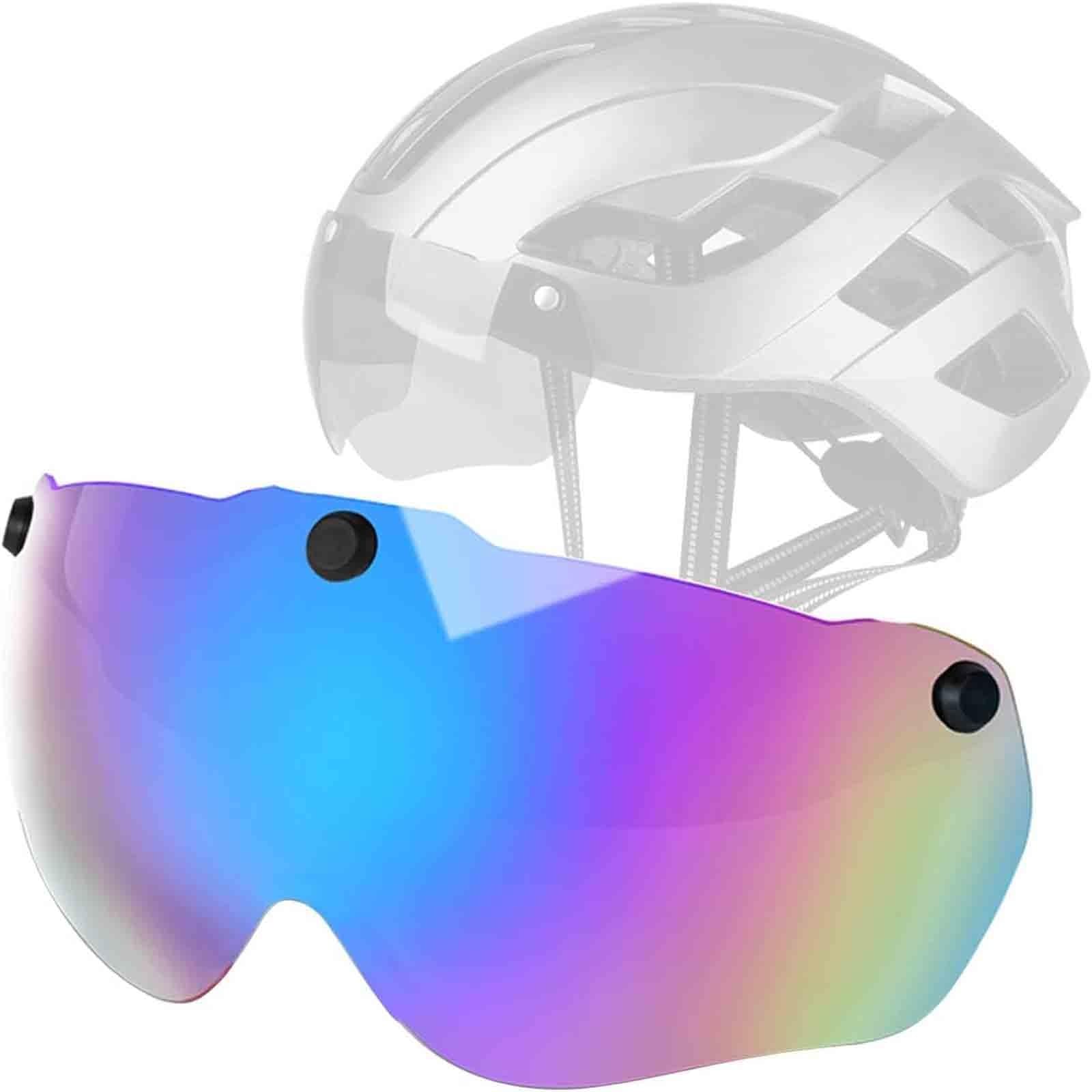Lunettes De Vélo en Résine, Écran De Rechange pour Casque, Visière Magnétique, Accessoires De Réparation. A,24cm