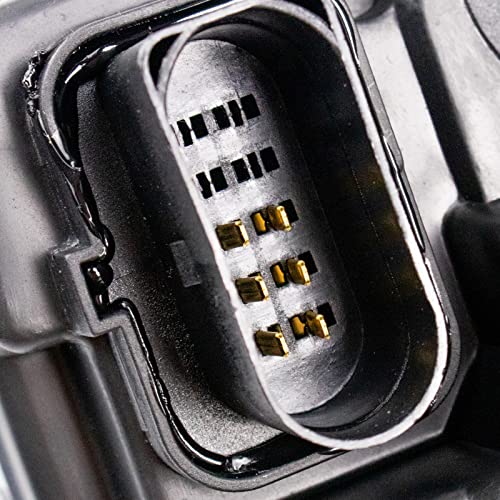 Image of TRQ Performance Driver and Passenger Side Headlight Assembly Set Black Housing Compatible with 05-10 VW Jetta