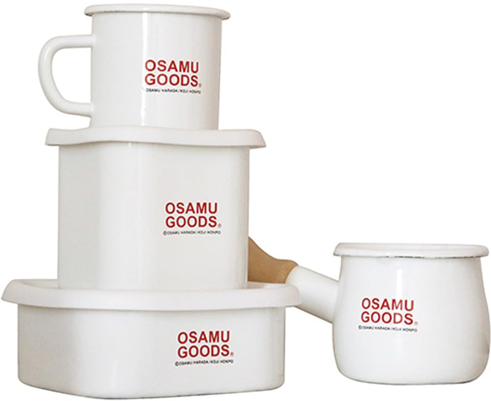 Amazon.co.jp: 豊琺瑯 OSAMU GOODS ホーローミルクパン ホワイト 15cm