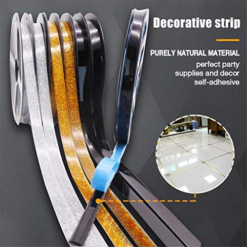 Preisvergleich Produktbild Ceramic Tile Mildewproof Gap Tape Selbstklebend Keramikfliesen Deckenrandband Beauty Line Art Deco Zierleisten für Fußböden, Decken, Arbeitsplatten Home Décor