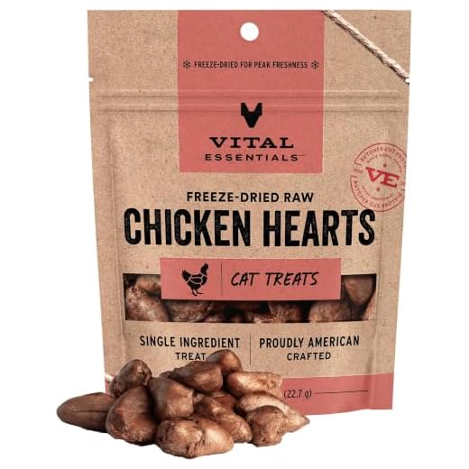 Vital Essentials Raw Chicken Hearts Cat Treats