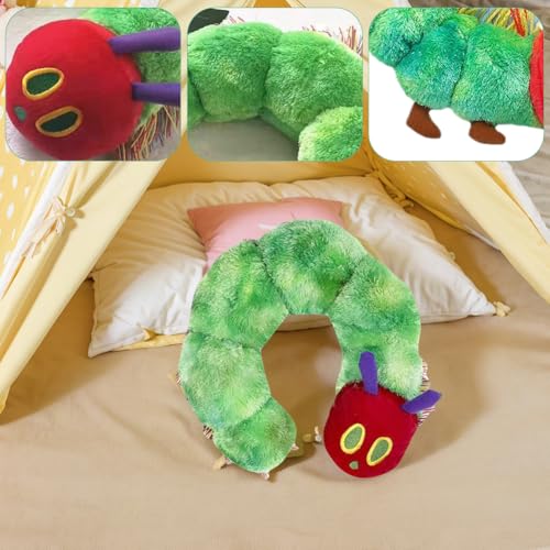 Peelanmall Raupe Nimmersatt,25 cm Raupe Nimmersatt Kuscheltier,Kreative Plüschtiere,Ultra-weich für Kinder Geburtstag und Weihnachten