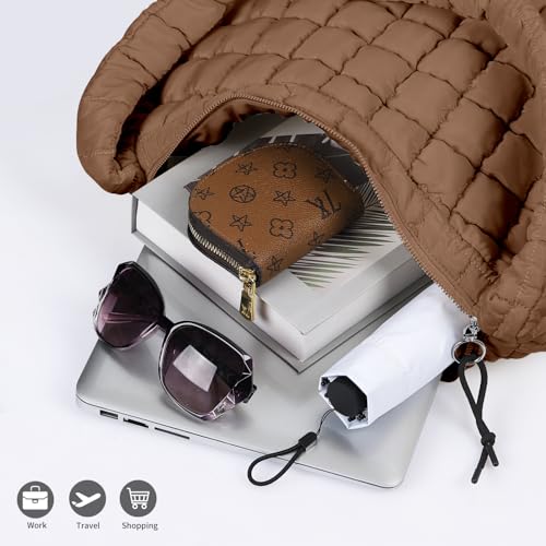 Image of Women's Quilted Puffer Tote Bag