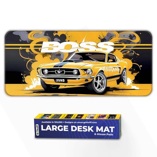 Image of Mastange Boss Gaming - Extended Large 80x33CM with Stitched Edges & Non-Slip Rubber Base - Perfect for PC Gaming Setup & Accessories - Long Pad for Ultimate Control