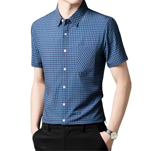 Chemise soie glacée homme USTZFTBCL, textile premium fluide extensible