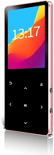 Reproductor MP3 con Bluetooth 5.3, reproductor de música digital portátil MP3 con altavoz, radio FM, grabadora de voz, libro electrónico, botones