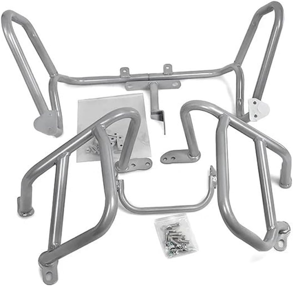 Motorcycle Crash Bars For R1200GS 2014-2017 Motorcycle Highway for engine Guard Crash Bar Frame Bumper Fairing Protector Bars(Silver Full Set)