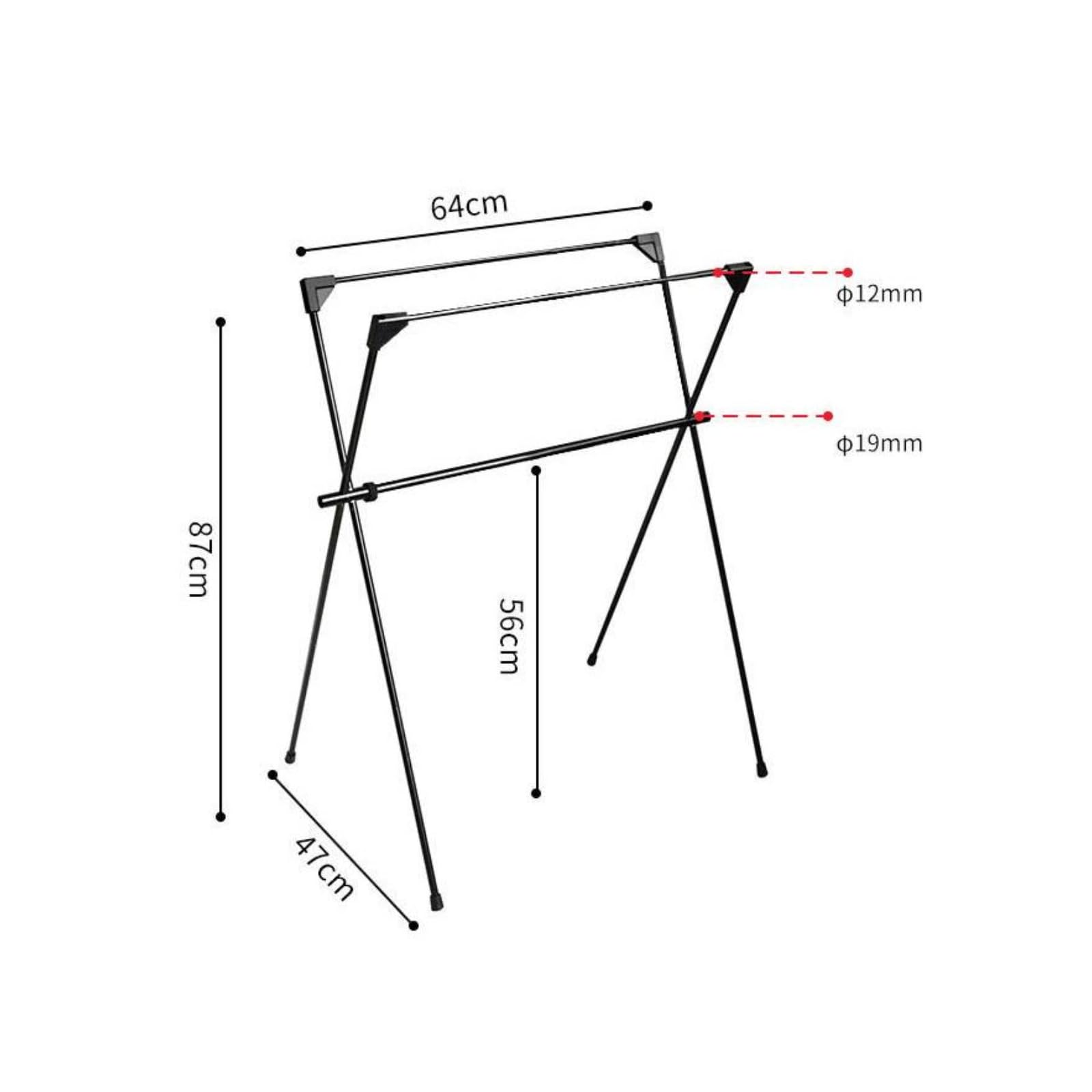 Amagogo Outdoor Lagerregal Camping Hängeregal Aufbewahrungsständer Organizer Hakenleiste mit Robustem Dreiecksrahmen aus Metallverbund Tragbar mit Tragetasche für Zeltlager Festival Garten